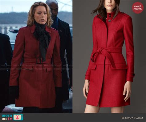 madam secretary burberry coat|Elizabeth’s red coat on Madam Secretary .